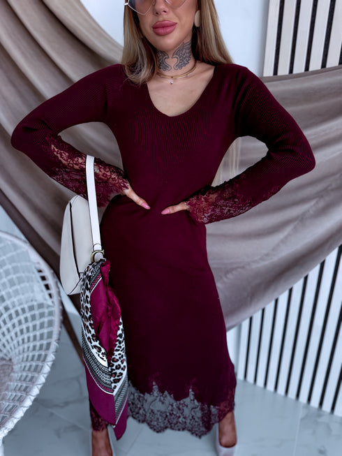 Adīta kleita "EMBER FIRE 552" - BORDO